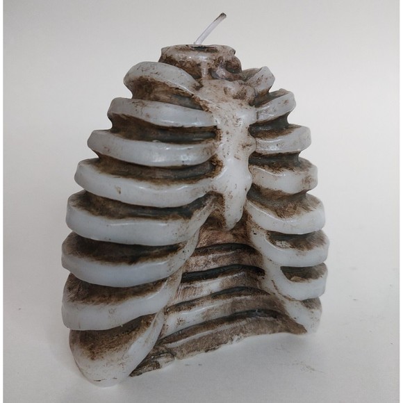 Halloween Bleeding Rib Cage Thorax Candle Wax Red Spooky Decor Party Hum… - Picture 3 of 10